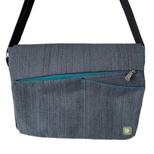 Tree frog grey 13" laptop over shoulder cross body bag, very lightweight.